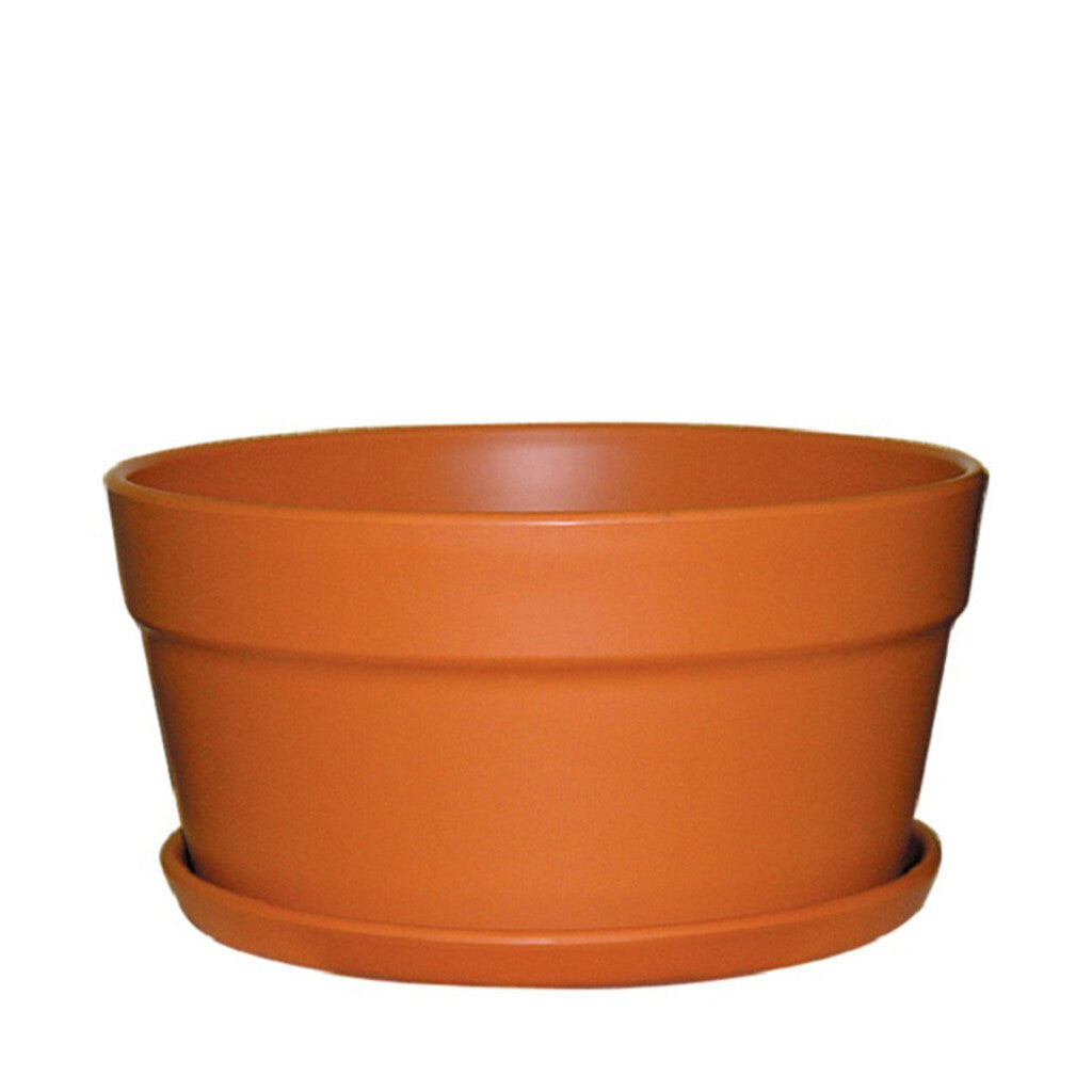 Cottage Squat Pot 8 L in New Clay