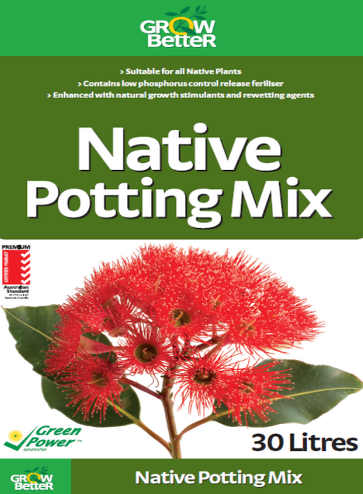 Grow Better Native Potting Mix 30 litre bag